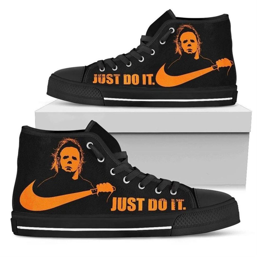 Michael Myers High Top Vans Shoes