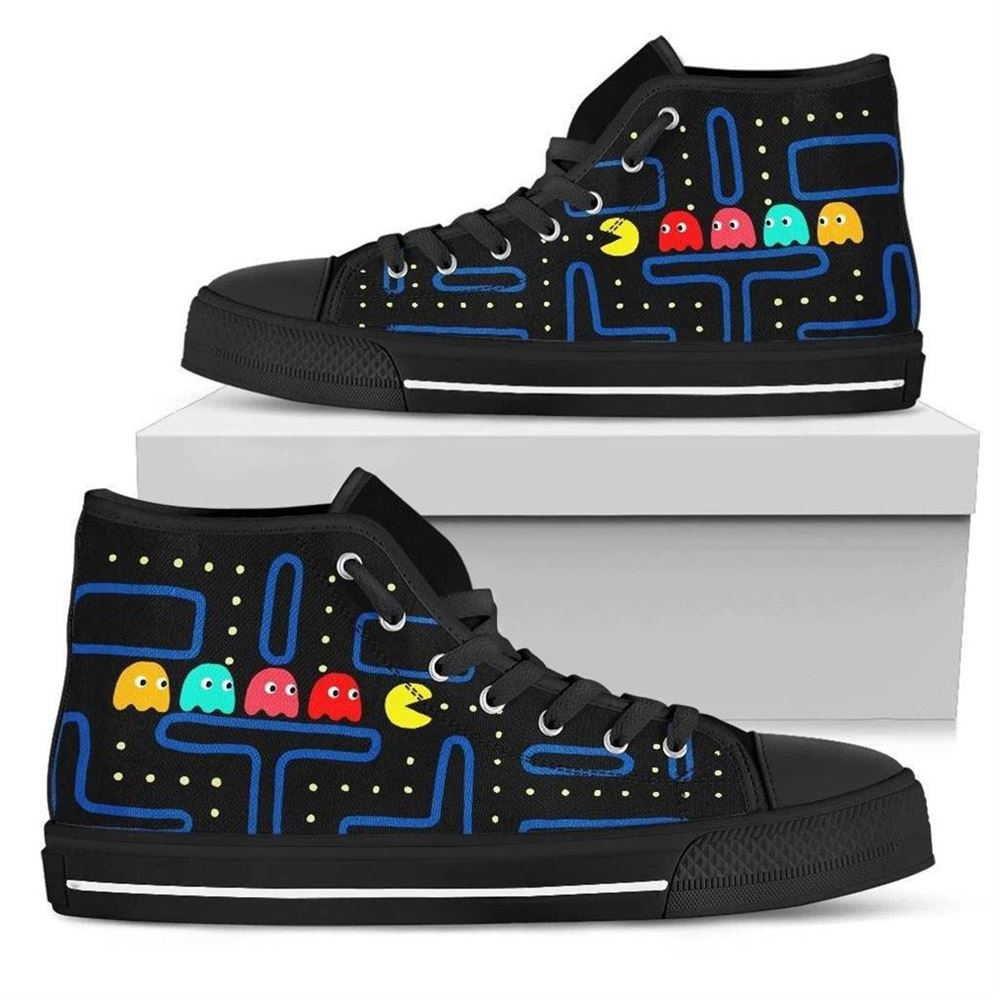 Pac-man High Top Vans Shoes