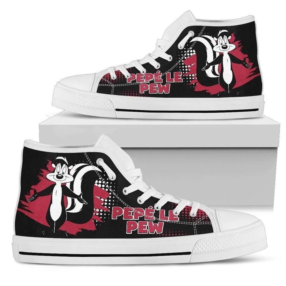 Pepe Le Pew High Top Vans Shoes