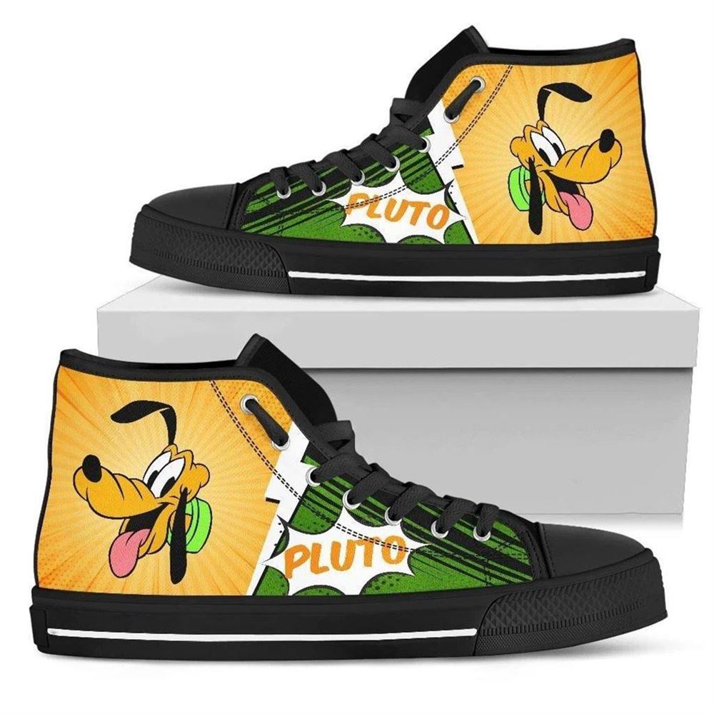 Pluto Character High Top Vans Shoes