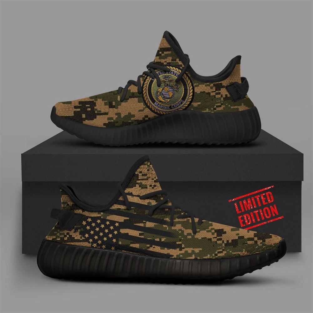 Camo Marines Runing Yeezy Sneakers Shoes