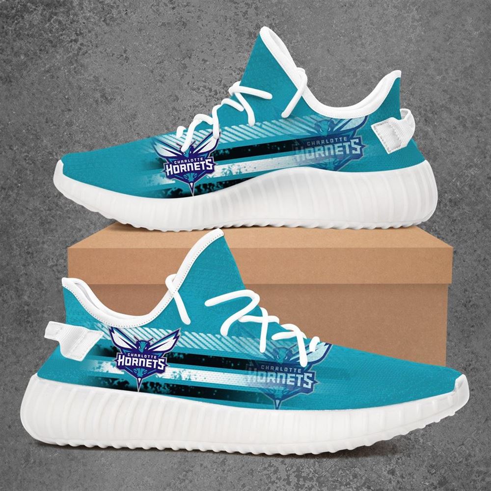 Charlotte Hornets Nba Basketball Yeezy Sneakers Shoes