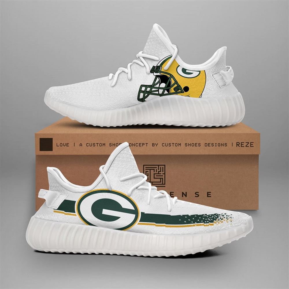 Green Bay Packers Nfl Teams Runing Yeezy Sneakers Shoes