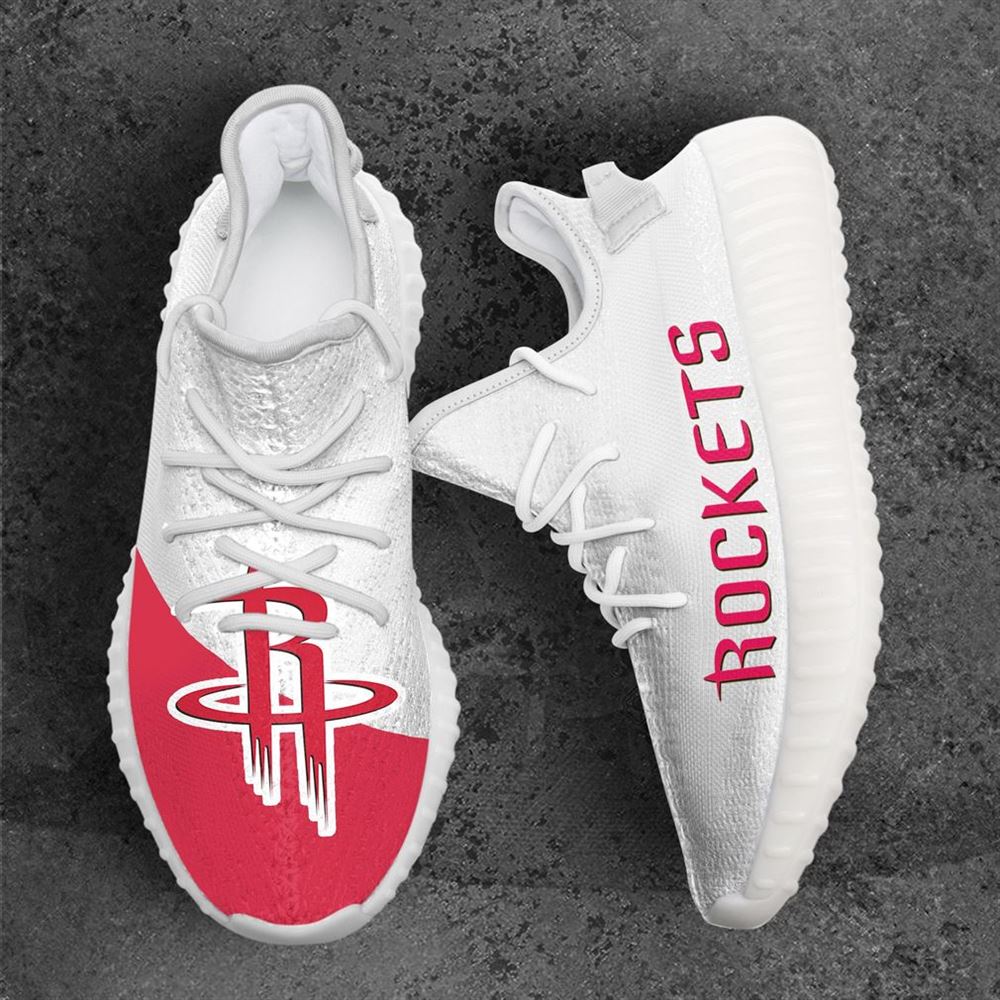 Houston Rockets Mlb Sport Teams Yeezy Sneakers Shoes White