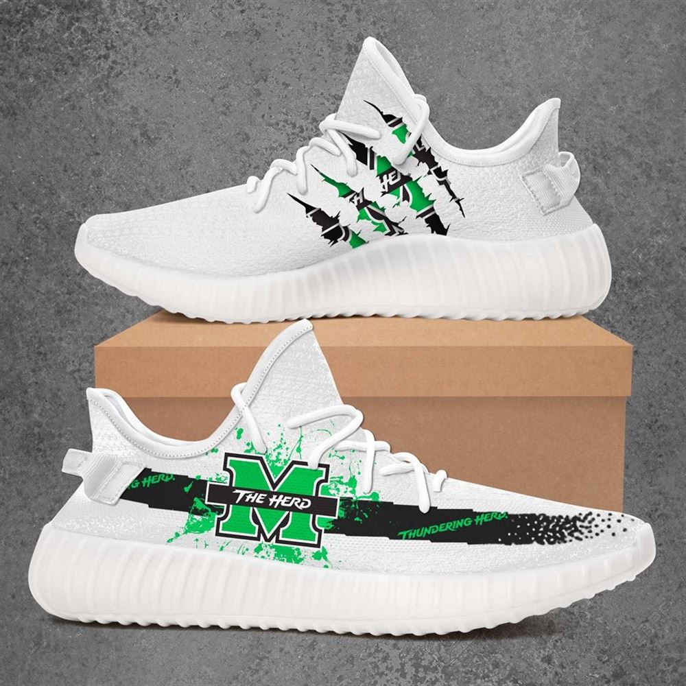 Marshall Thundering Herd Ncaa Sport Teams Yeezy Sneakers Shoes