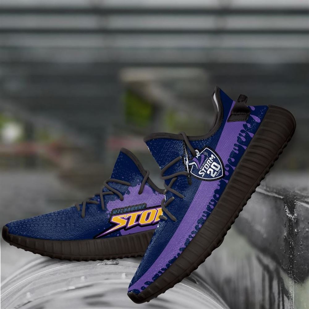 Melbourne Storm Nrl Yeezy Sneakers Shoes