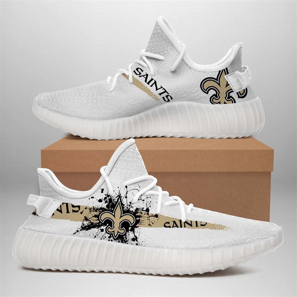 New Orleans Saints Nfl Sport Teams Runing Yeezy Sneakers Shoes