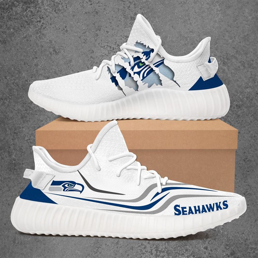 Seattle Seahawks Nfl Sport Teams Yeezy Sneakers Shoes