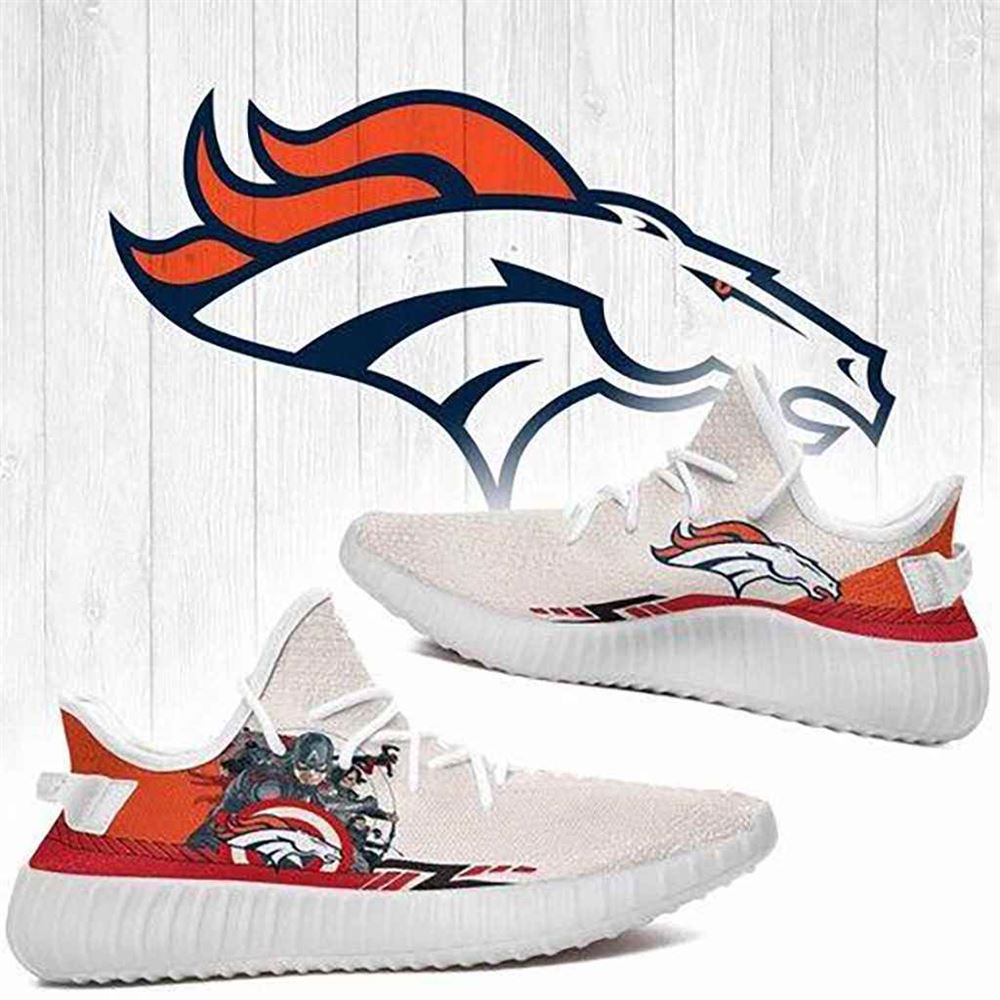 Superheroes Denver Broncos Nfl Yeezy Boost 350 V2 Shoes