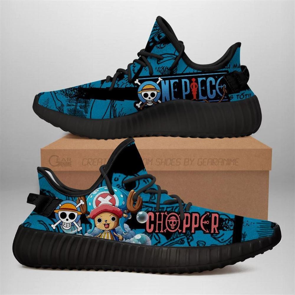 Tony Tony Chopper Yz Sneakers One Piece Anime Shoes Yeezy Sneakers Shoes Black