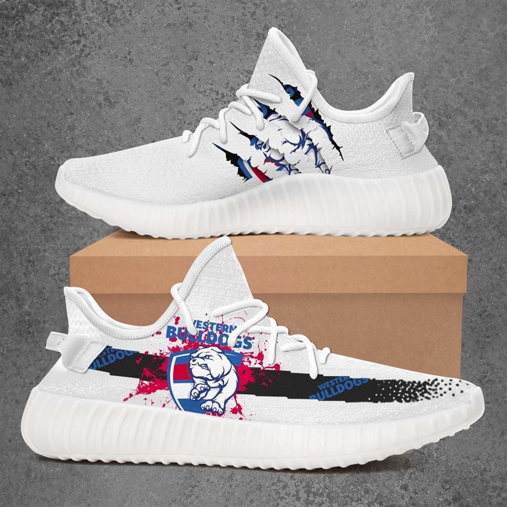 Western Bulldogs Afl Sport Teams Yeezy Sneakers Shoes