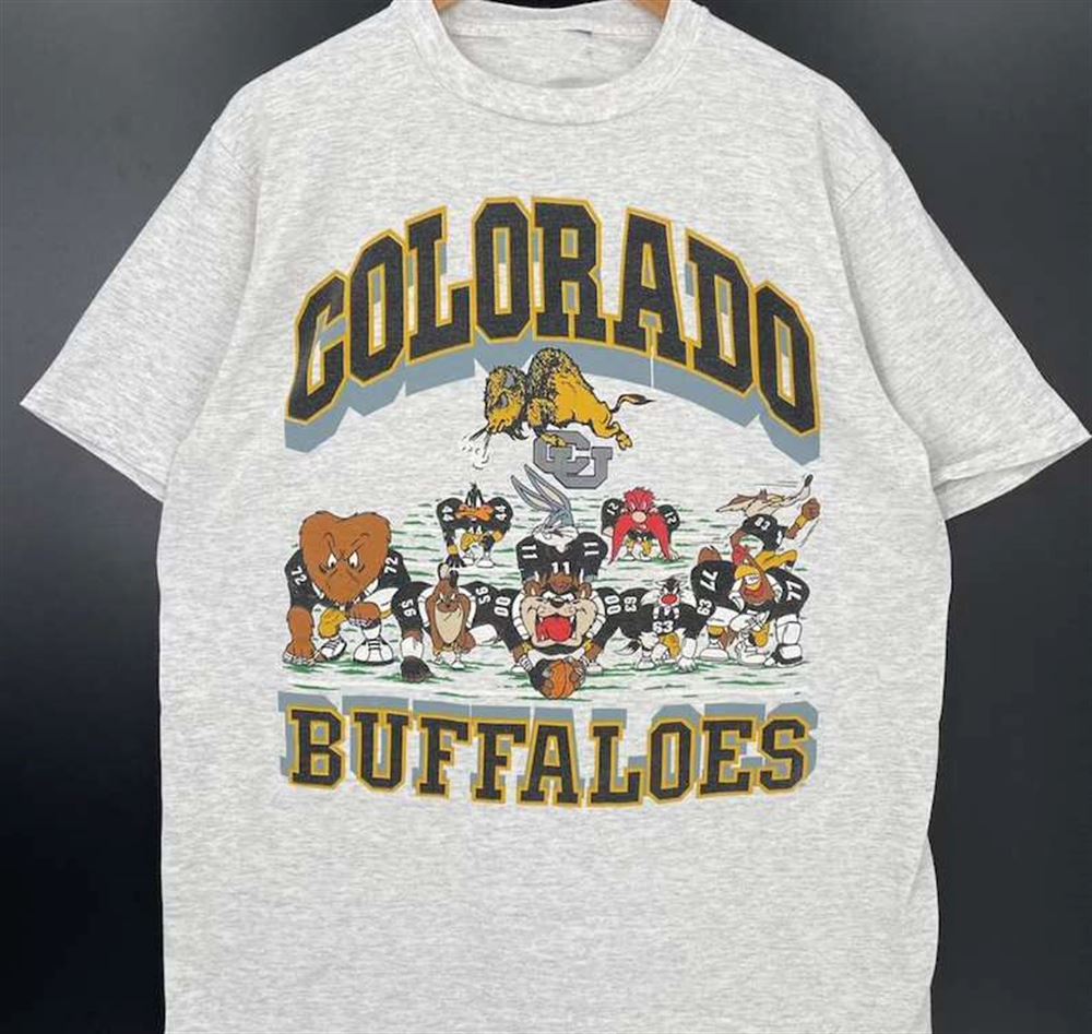 Colorado Buffaloes Looney Tunes T Shirt University Of Colorado Boulder