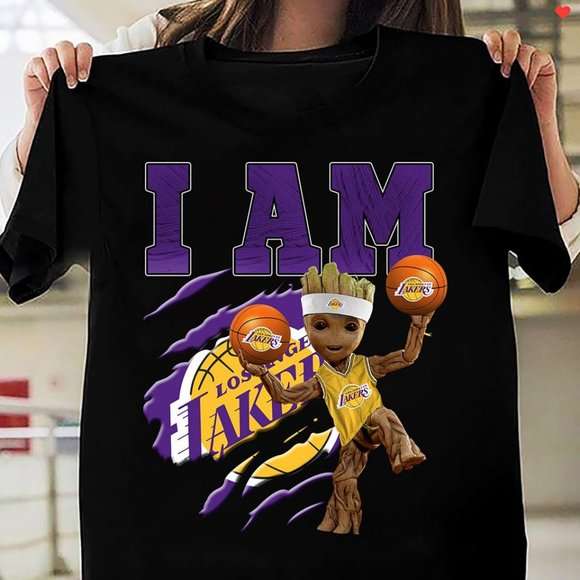 Groot Im A Los Angeles Lakers Fan T-shirt