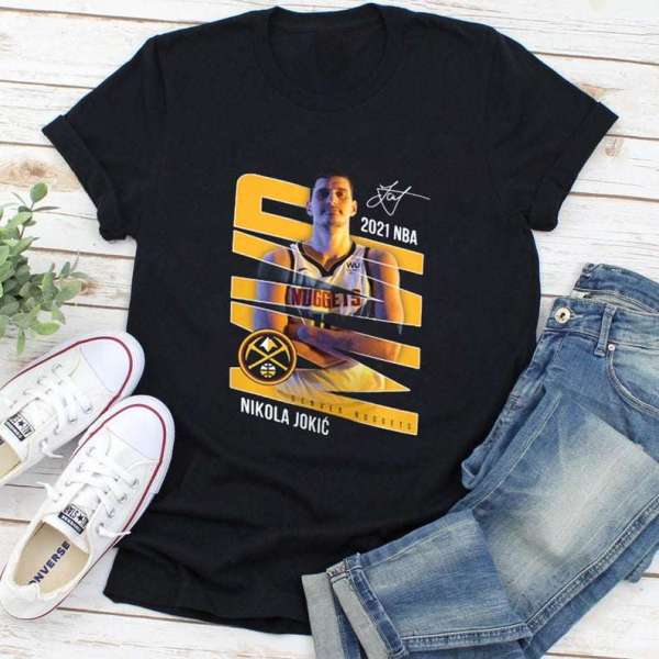 Nikola Jokic Denver Nuggets 2021 Nba Mvp Signature T Shirt Merch