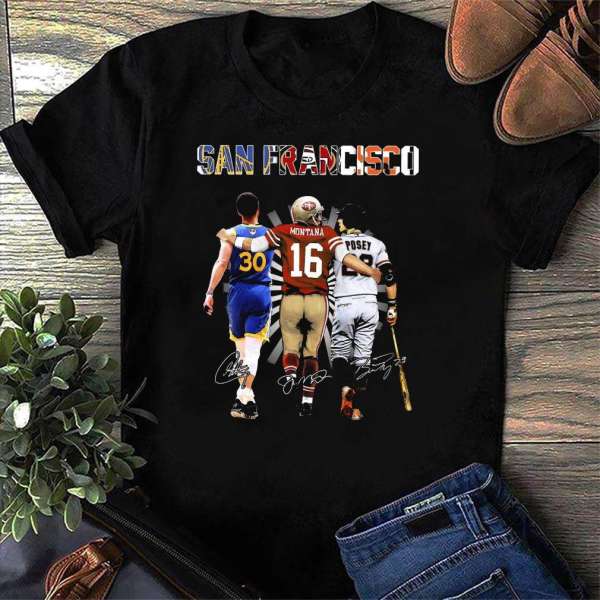 San Francisco Stephen Curry Montana And Posey T Shirt