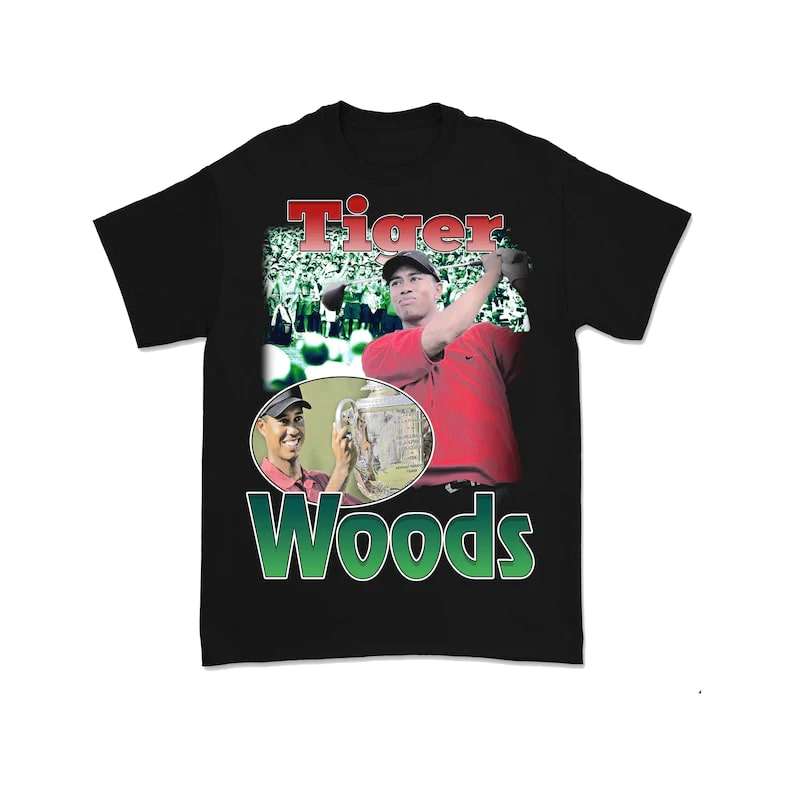 Tiger Woods Golf Vintage 90s Bootleg T-shirt