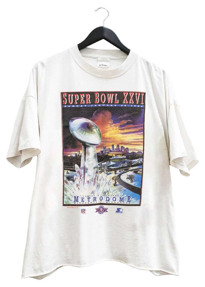 Vintage 1992 Super Bowl Xxvi T Shirt