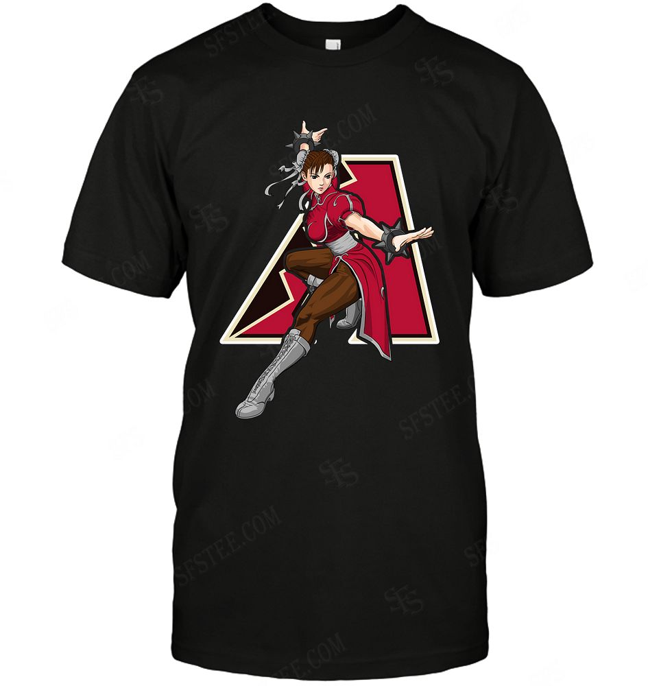 Mlb Arizona Diamondbacks Chun Li Nintendo Street Fighter Sweater Size Up To 5xl