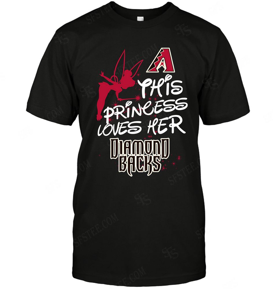 Mlb Arizona Diamondbacks Fairy Disney This Princess Loves Her Team Tank Top Size Up To 5xl