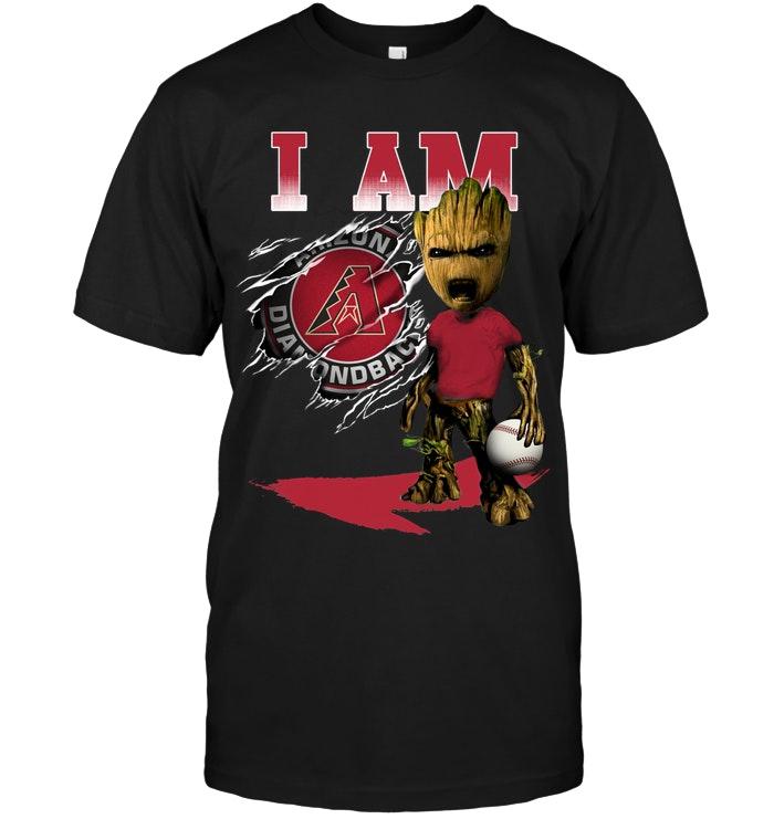 Mlb Arizona Diamondbacks I Am Arizona Diamondbacks Groot Shirt Long Sleeve Size Up To 5xl