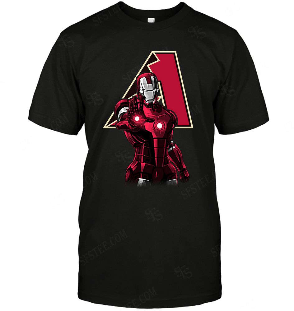 Mlb Arizona Diamondbacks Ironman Dc Marvel Jersey Superhero Avenger Tshirt Size Up To 5xl