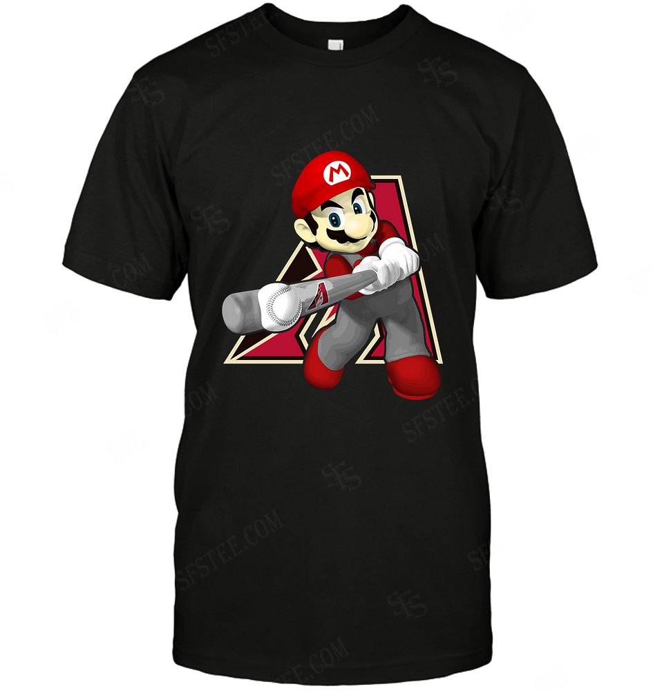 Mlb Arizona Diamondbacks Mario Nintendo Size Up To 5xl