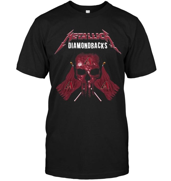 Mlb Arizona Diamondbacks Metallica Arizona Diamondbacks Shirt Hoodie Size Up To 5xl