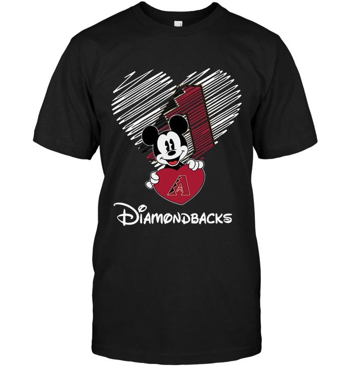 Mlb Arizona Diamondbacks Mickey Loves Arizona Diamondbacks Fan Shirt Hoodie Size Up To 5xl