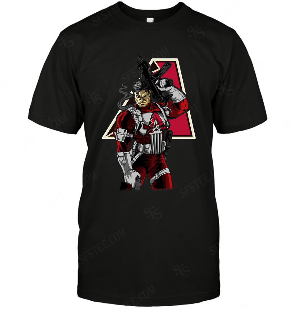 Mlb Arizona Diamondbacks Punisher Dc Marvel Jersey Superhero Avenger Tshirt Size Up To 5xl