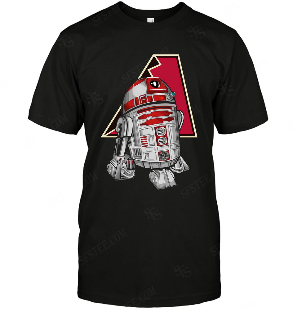 Mlb Arizona Diamondbacks R2d2 Star Wars Tshirt Size Up To 5xl