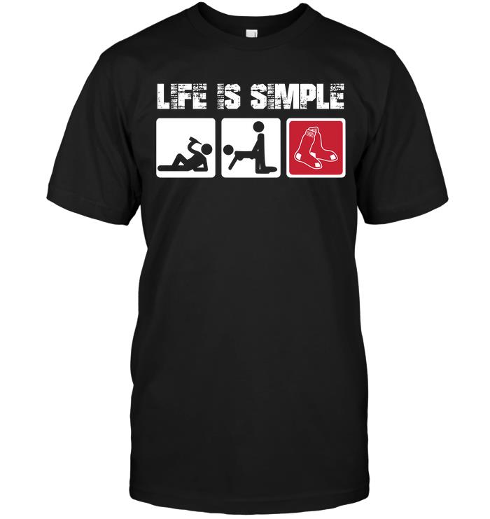 Mlb Boston Red Sox Life Is Simple Sweater Plus Size Up To 5xl