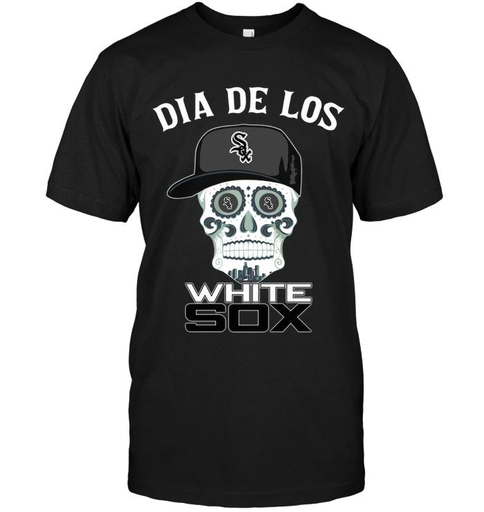 Mlb Chicago White Sox Dia De Los Chicago White Sox Sugar Skull Poco Loco Shirt Long Sleeve Size Up To 5xl