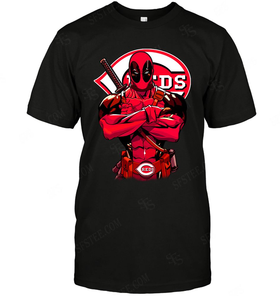 Mlb Cincinnati Reds Deadpool Dc Marvel Jersey Superhero Avenger Plus Size Up To 5xl