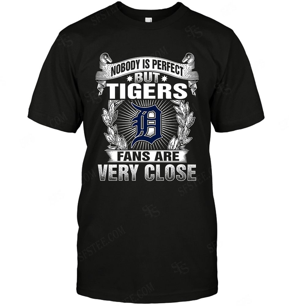 Mlb Detroit Tigers Nobody Is Perfect Long Sleeve Plus Size Up To 5xl