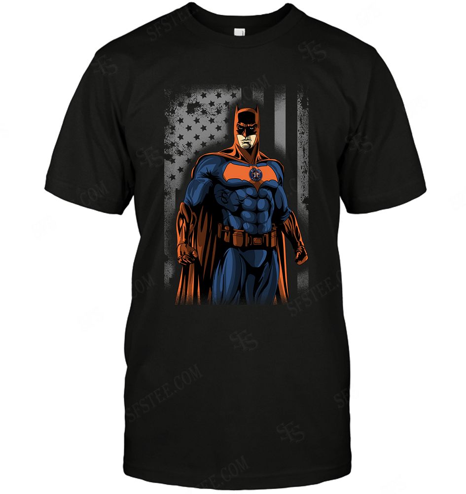 Mlb Houston Astros Batman Flag Dc Marvel Jersey Superhero Avenger Tshirt Size Up To 5xl