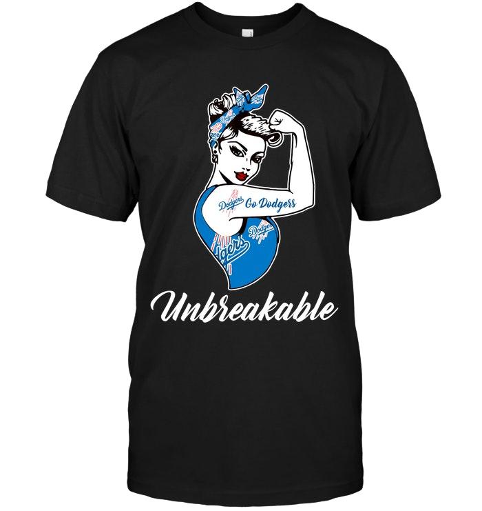 Mlb Los Angeles Dodgers Go Los Angeles Dodgers Unbreakable Girl Shirt Tshirt Plus Size Up To 5xl