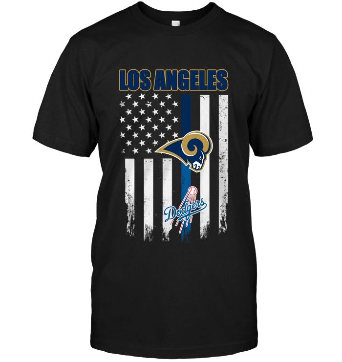 Mlb Los Angeles Dodgers Los Angeles Los Angeles Rams Los Angeles Dodgers American Flag Shirt Plus Size Up To 5xl