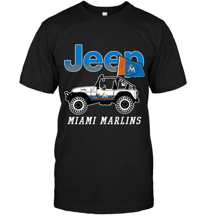 Mlb Miami Marlins Jeep Shirt Sweater Size Up To 5xl