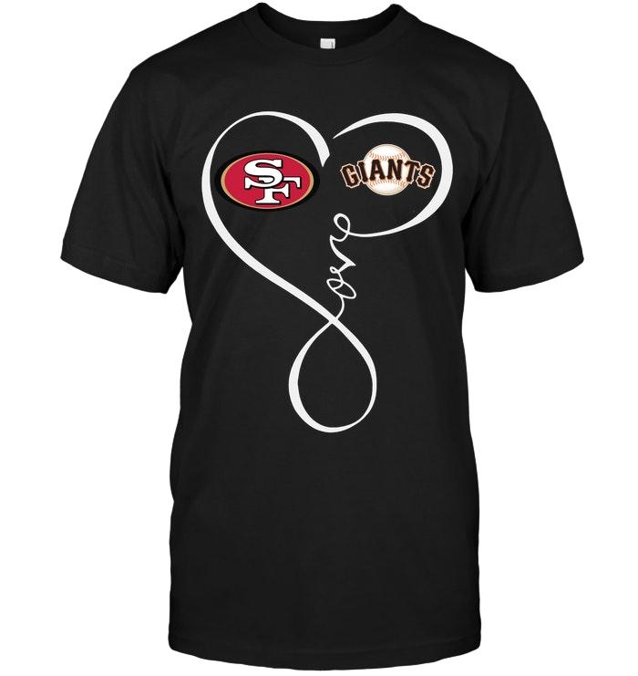 Mlb San Diego Padres San Francisco 49ers San Francisco Giants Love Heart Shirt Black Tank Top Plus Size Up To 5xl