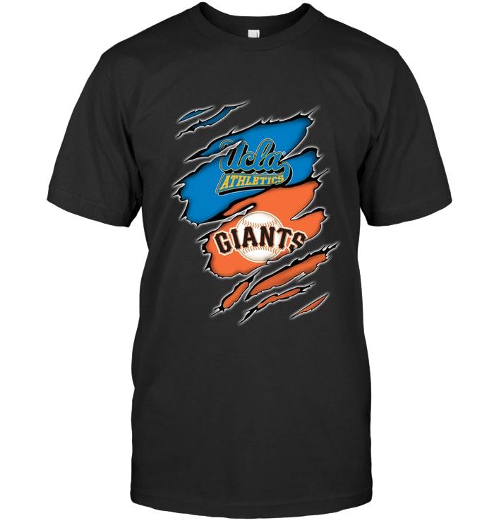 Mlb San Diego Padres Ucla Bruins And San Francisco Giants Layer Under Ripped Shirt Tshirt Size Up To 5xl