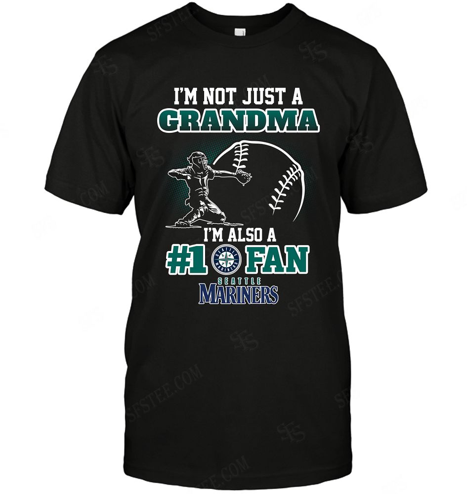 Mlb Seattle Mariners Not Just Grandma Also A Fan Plus Size Up To 5xl