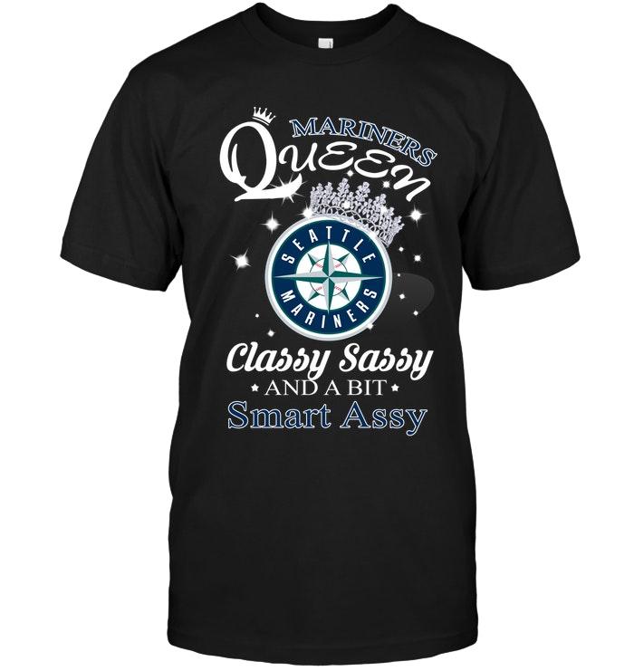 Mlb Seattle Mariners Queen Classy Sasy And A Bit Smart Asy Shirt Tank Top Plus Size Up To 5xl