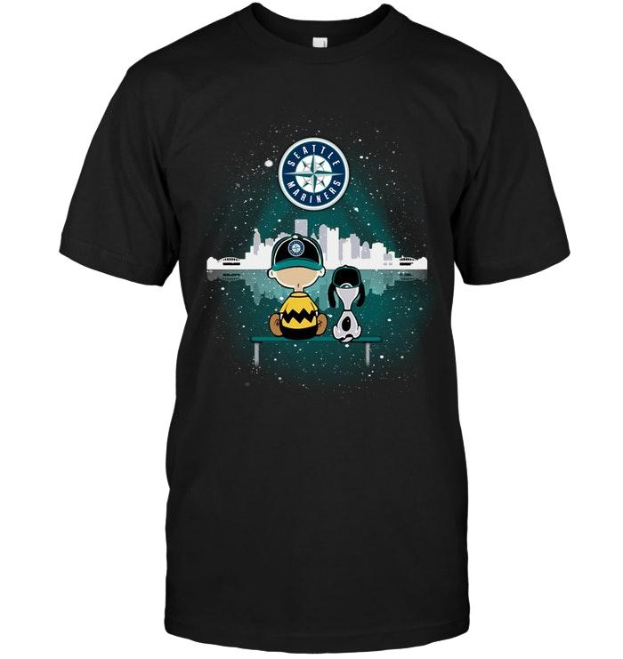 Mlb Seattle Mariners Snoopy Watch Seattle Mariners City Star Light Shirt Size Up To 5xl