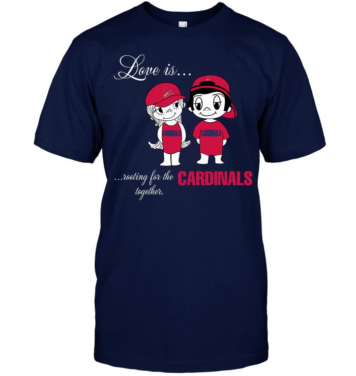 Mlb St Louis Cardinals Love Is Rooting For The Cardinals Together Plus Size Up To 5xl