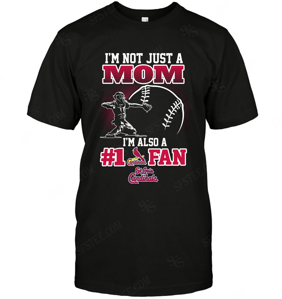 Mlb St Louis Cardinals Not Just Mom Also A Fan Plus Size Up To 5xl