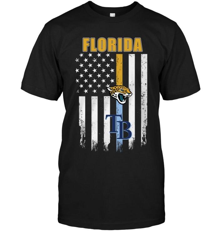 Mlb Tampa Bay Rays Florida Jacksonville Jaguars Tampa Bay Rays American Flag Shirt Long Sleeve Size Up To 5xl