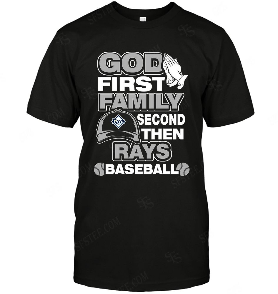 Mlb Tampa Bay Rays God First Family Second Then My Team Tank Top Plus Size Up To 5xl