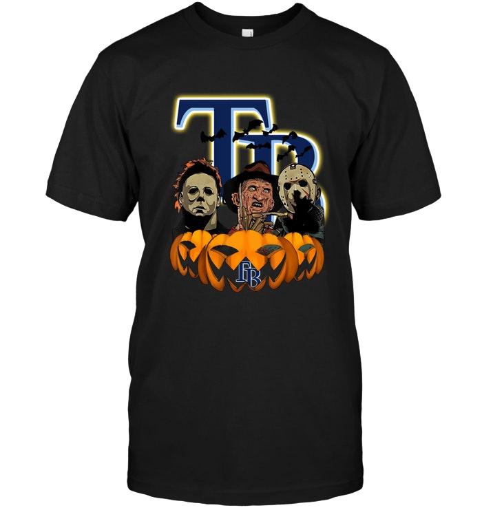 Mlb Tampa Bay Rays Halloween Michael Myers Freddy Krueger Jason Pumpkin Shirt Plus Size Up To 5xl