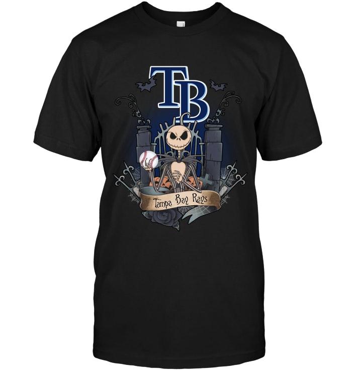 Mlb Tampa Bay Rays Jack Skellington Shirt Tshirt Plus Size Up To 5xl