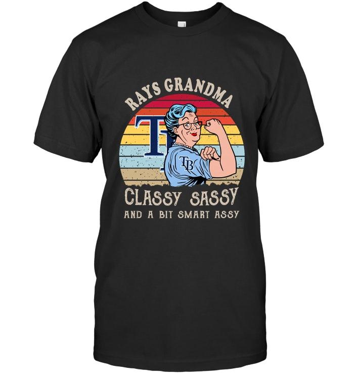 Mlb Tampa Bay Rays Strong Grandma Classy Sassy And A Bit Smart Asy Retro Art T Shirt Shirt Plus Size Up To 5xl